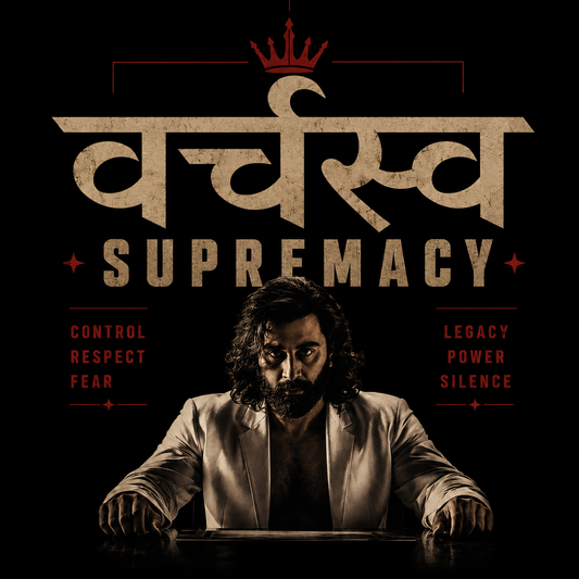 Varchasva Supremacy Men’s Classic Crew Neck T-Shirt | Animal Inspired Hindi Graphic Streetwear