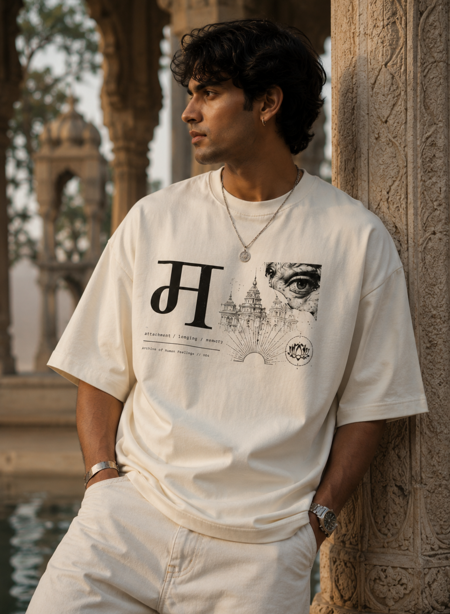 MOH मोह — Oversized Terry Tee | Unisex Relaxed Fit