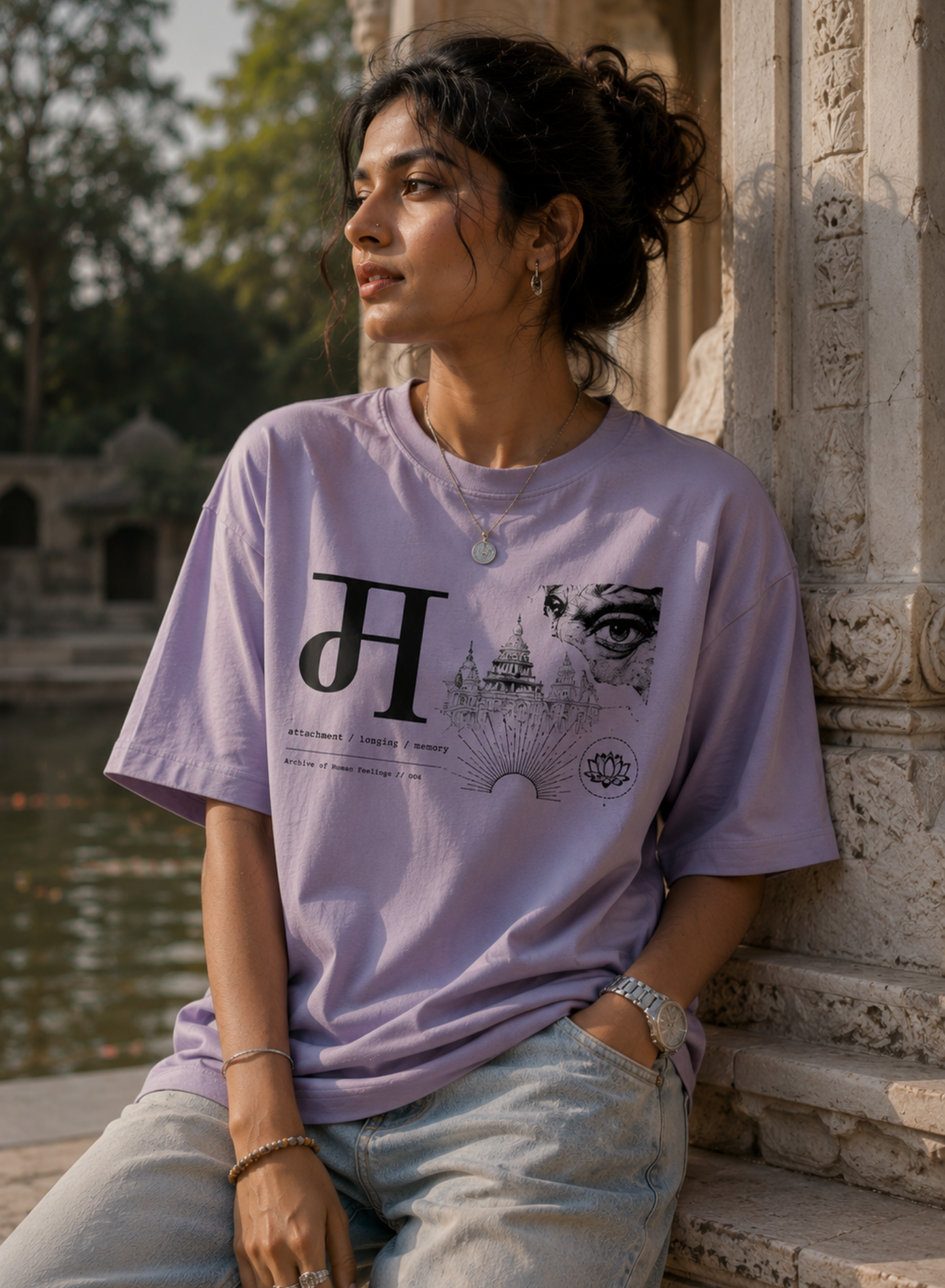 MOH मोह — Oversized Terry Tee | Unisex Relaxed Fit