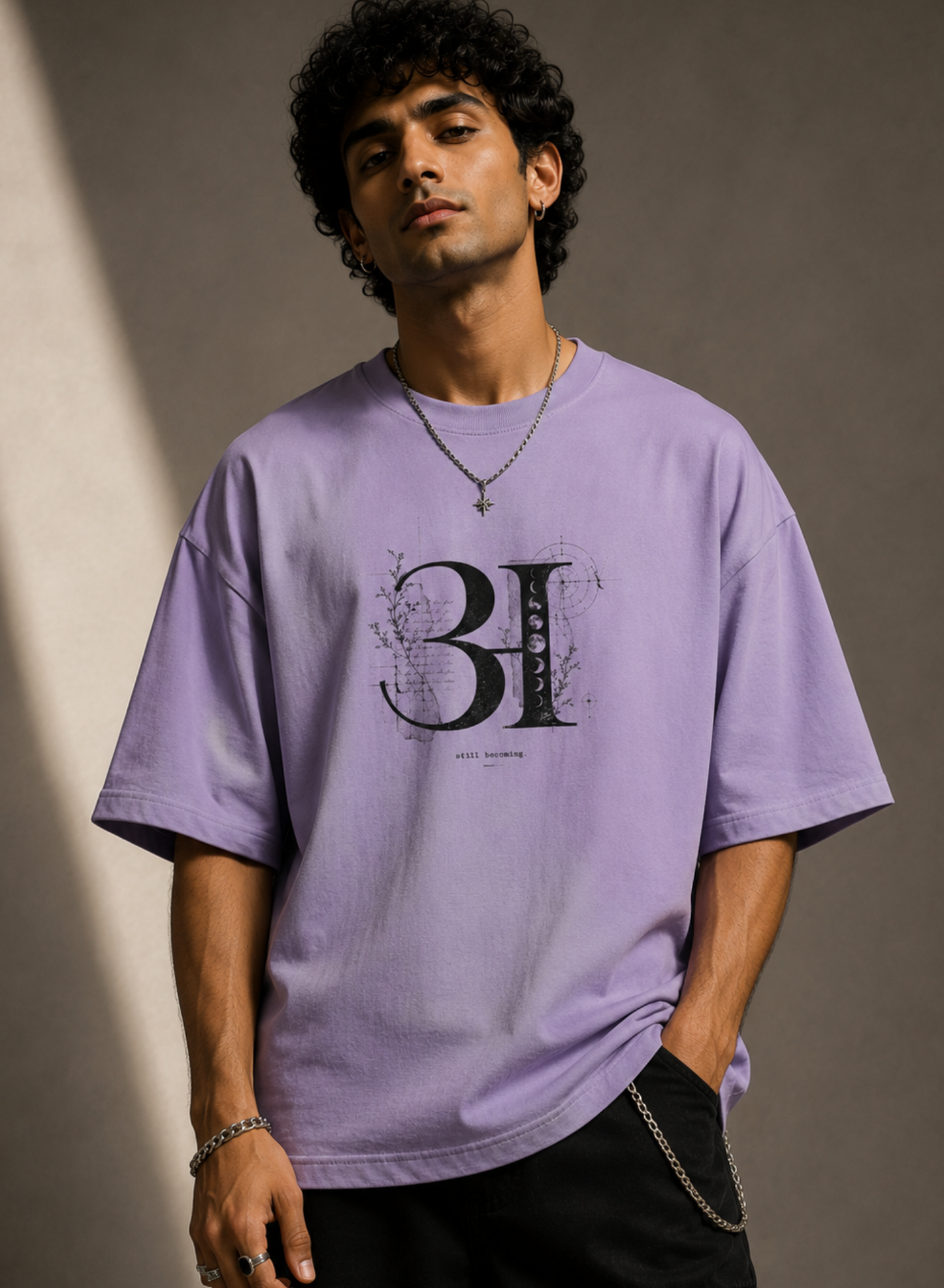 ADHURA अधूरा — Still Becoming | Unisex Vintage Oversized Tee