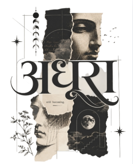 ADHURA अधूरा — Still Becoming | Unisex Vintage Oversized Tee